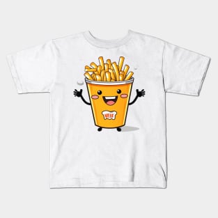 kawaii french fries T-Shirt cute potatofood Kids T-Shirt